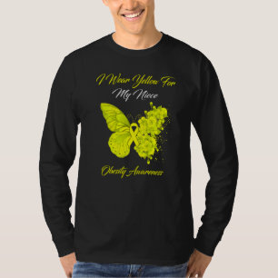 Schmetterling Ich trage Gelb für meine Nichte Adip T-Shirt