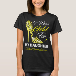 Schmetterling Ich trage Gold für meine Tochter-Kin T-Shirt