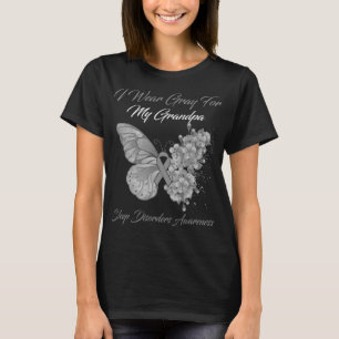 Schmetterling, ich trage Grau für meinen Opa-Schla T-Shirt