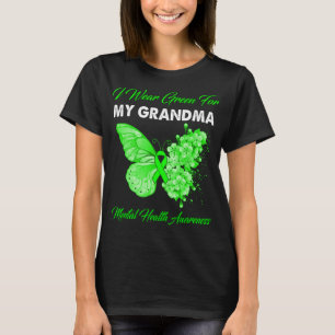 Schmetterling Ich trage Grün für meine Oma Mentalg T-Shirt