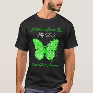 Schmetterling Ich trage Grün für meine Onkel Chron T-Shirt