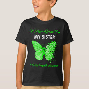 Schmetterling Ich trage Grün für meine Schwester p T-Shirt