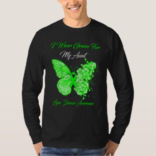 Schmetterling Ich trage Grün für meine Tante Lyme- T-Shirt