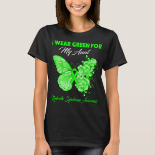 Schmetterling Ich trage Grün für meine Tante Nephr T-Shirt