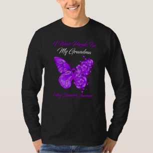 Schmetterling Ich trage Lila für meine Oma, die Di T-Shirt