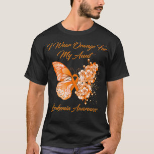 Schmetterling Ich trage Orange für meine Tante Le T-Shirt