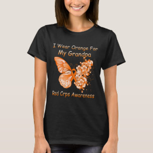Schmetterling Ich trage Orange für meinen Großvate T-Shirt