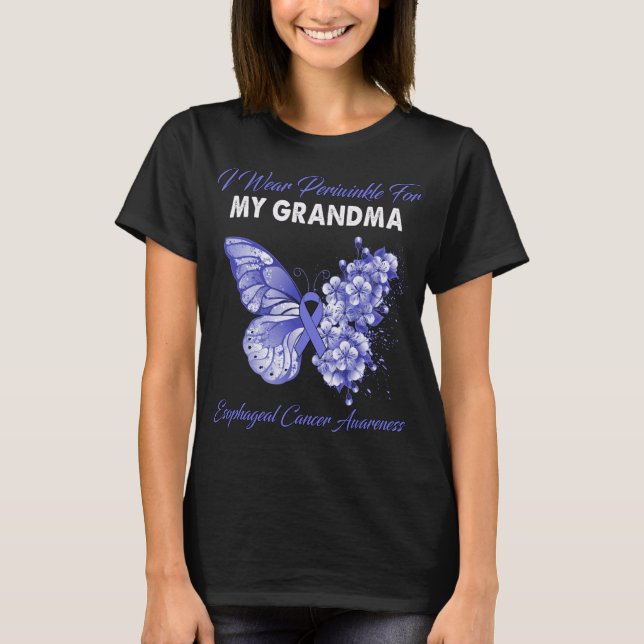 Schmetterling Ich trage Periwinkle für meine GRAND T-Shirt (Vorderseite)