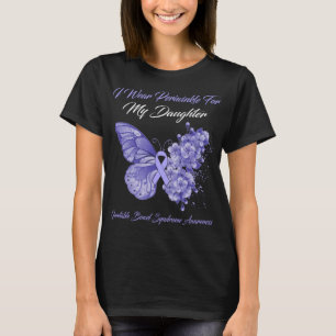 Schmetterling Ich trage Periwinkle für meine Tocht T-Shirt