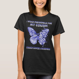 Schmetterling Ich trage Periwinkle für meinen Cous T-Shirt