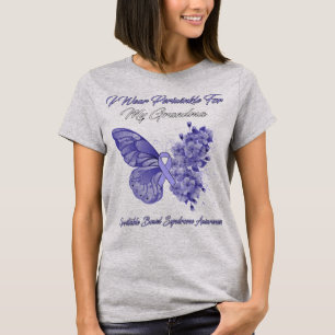 Schmetterling Ich trage Periwinkle für meinen Groß T-Shirt