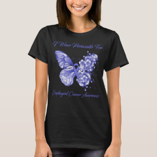 Schmetterling Ich trage Periwinkle für Ösophaguskr T-Shirt