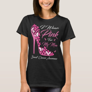 Schmetterling Ich trage Rosa für meine Mama Brustk T-Shirt