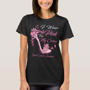 Schmetterling Ich trage Rosa für meinen Cousin Bru T-Shirt