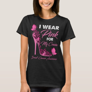 Schmetterling Ich trage Rosa für meinen Cousin Bru T-Shirt