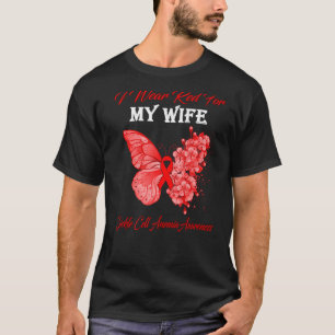 Schmetterling Ich trage Rot für meine Ehefrau Sich T-Shirt