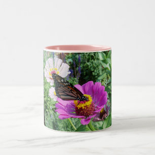 Schmetterling im Garten Zweifarbige Tasse