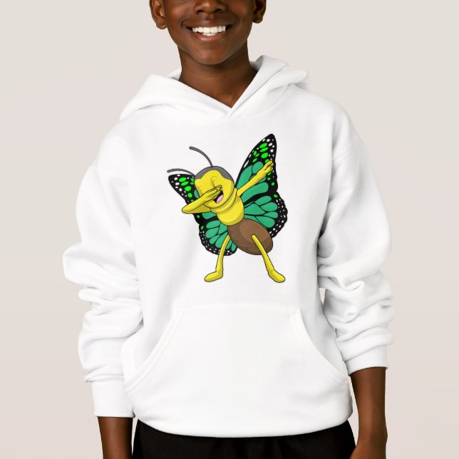 Schmetterling im Hip Hop-Dance-Labor Hoodie (Vorderseite)