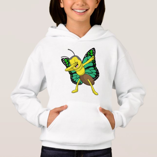 Schmetterling im Hip Hop-Dance-Labor Hoodie (Vorderseite)