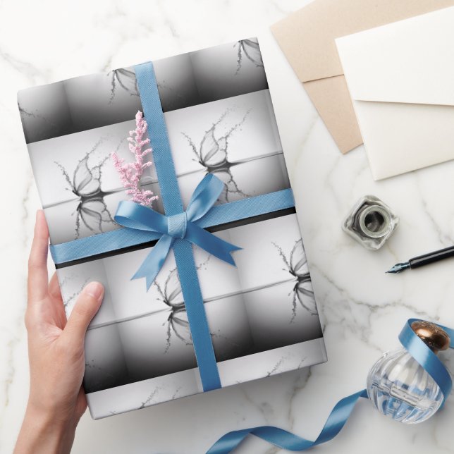 Schmetterling im Wasserschlamm Geschenkpapier (Schenken)
