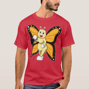 Schmetterling in Bodybuilding mit Dumbell T-Shirt