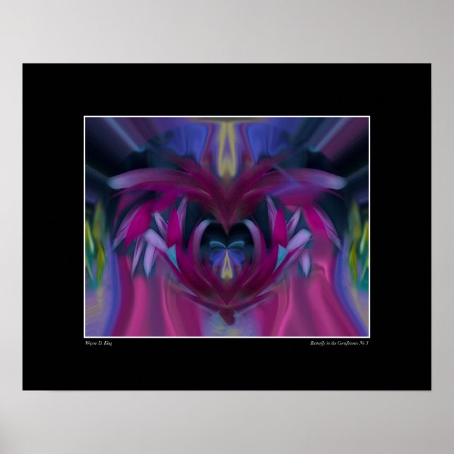 Schmetterling in den Cornblumen Nr. 3 Poster (Vorne)