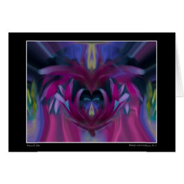 Schmetterling in den Cornflowers Nr. 3 Card