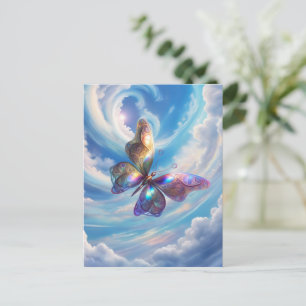 Schmetterling in den Wolken Postkarte