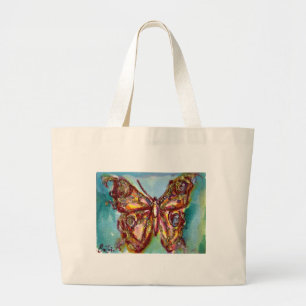 SCHMETTERLING IN GOLDEN FUNKEN JUMBO STOFFBEUTEL