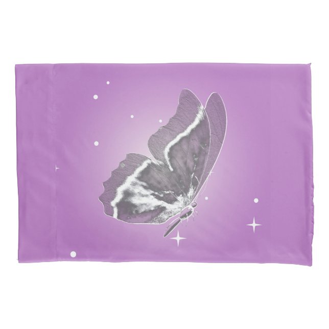 Schmetterling in Lilac Single Pillowcase Kissenbezug (Vorderseite)