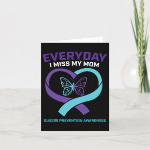 Schmetterling In Loving Memory Mama Suizidpräventi Karte