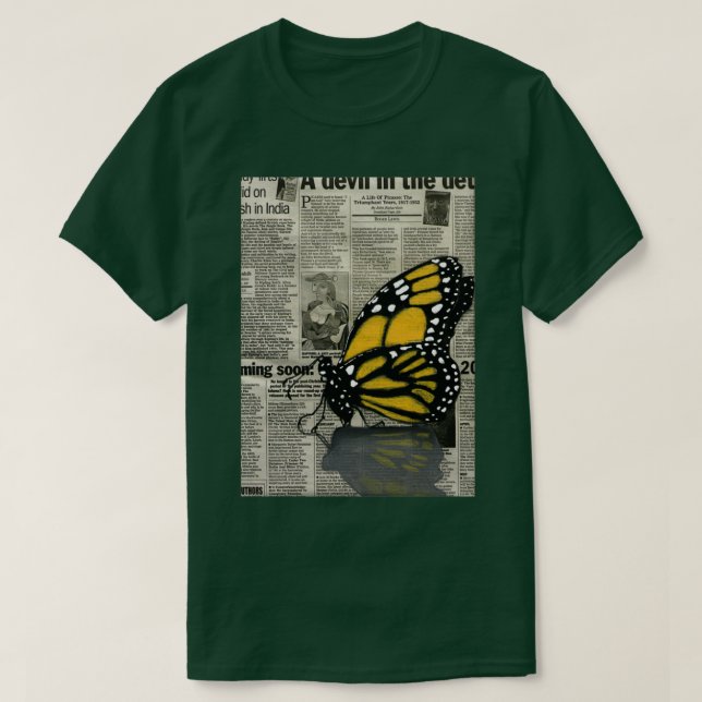 Schmetterling in meiner Zeitung T-Shirt (Design vorne)