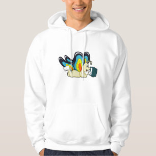 Schmetterling in Reading mit Buch Hoodie