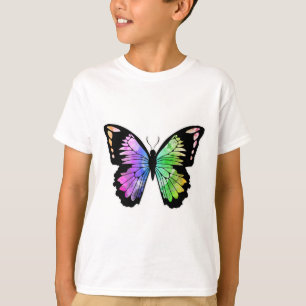 Schmetterling in Regenbogenfarben T-Shirt