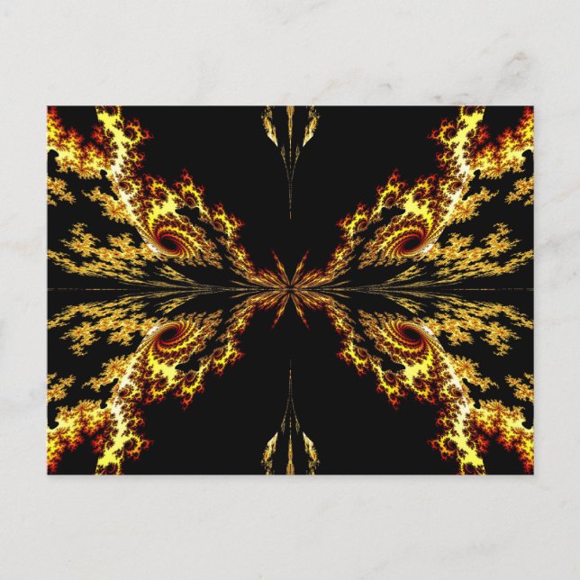 Schmetterling in Strom Postkarte (Vorderseite)