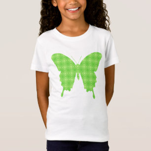 Schmetterling in Tapeten - Kalkgrün T-Shirt