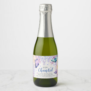 Schmetterling, individuelles Mini-Wein-Champagnerl