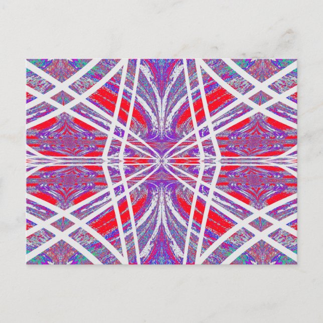 Schmetterling innerhalb der Linien 2 Postkarte (Vorderseite)