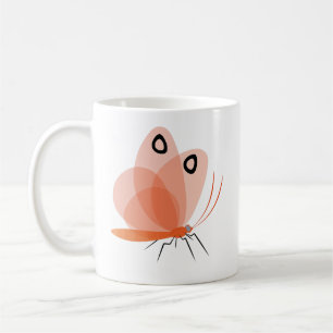 Schmetterling Insekt Zeichnung Handgezeichnete N Kaffeetasse