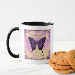 Schmetterling-Inspirations-Tasse 'Sei still & erke Tasse