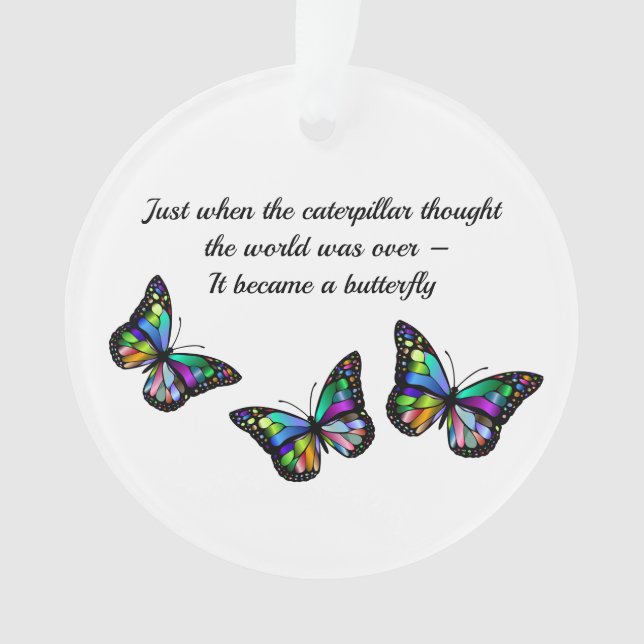 Schmetterling-Inspirationsangebot Ornament (Vorderseite)
