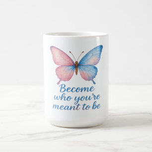 Schmetterling Inspirationskerzenetikett  Kaffeetasse