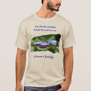 Schmetterling-Inspirationszitat Neue Anfänge T-Shirt
