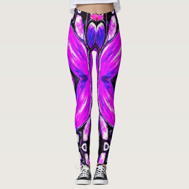 Schmetterling Inspiriert Leggings (Vorderseite)