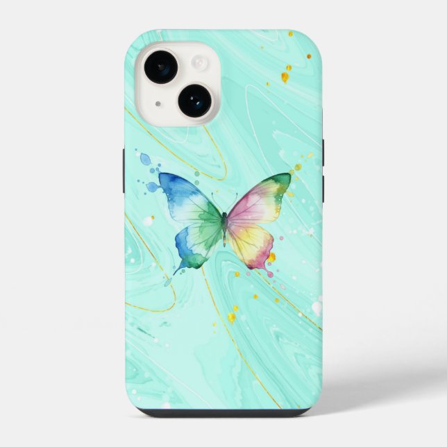 Schmetterling iPhone Hülle (Rückseite)
