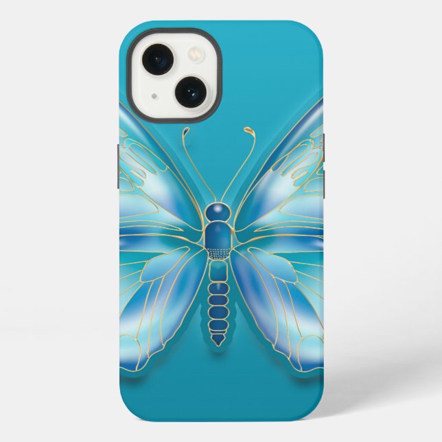 Schmetterling iPhone Hülle (Rückseite)
