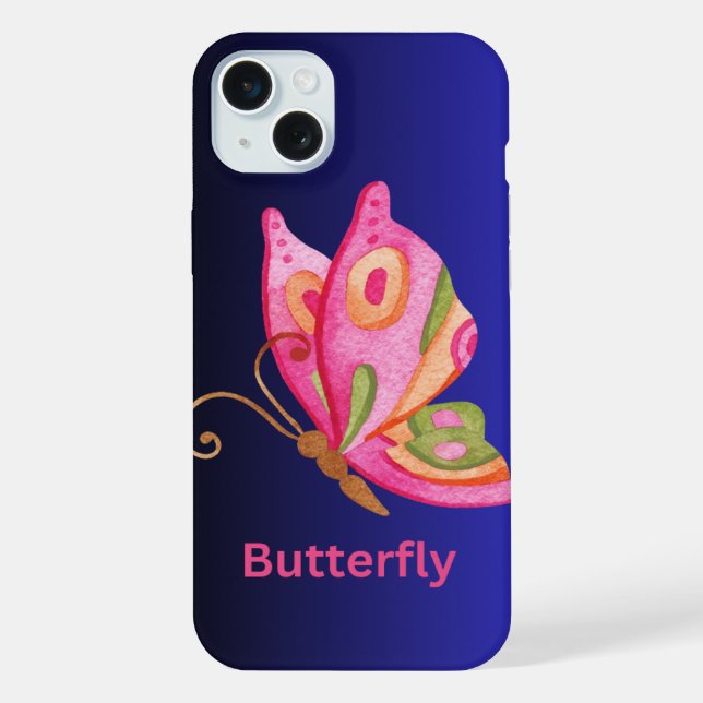 Schmetterling iPhone Hülle (Rückseite)