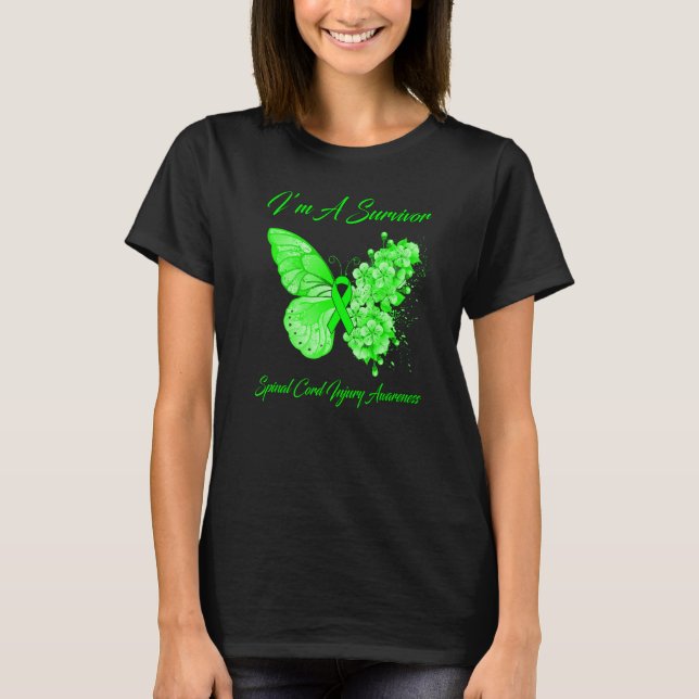 Schmetterling Iu2019m Ein Überlebender Wirbelkord  T-Shirt (Vorderseite)
