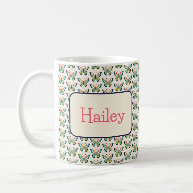 Schmetterling Kaffeetasse (Links)