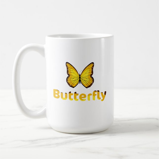 Schmetterling Kaffeetasse (Links)